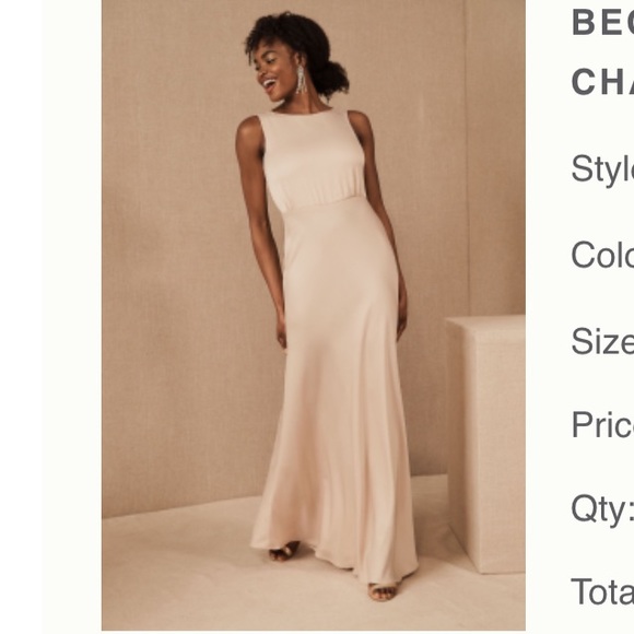 BHLDN Dresses & Skirts - LIKE NEW Beckett Satin Charmeuse Maxi Dress BHLDN